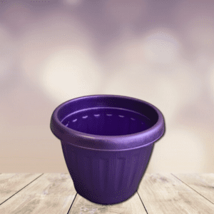 Macetero redondo morado N8
