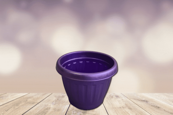 Macetero redondo morado N8